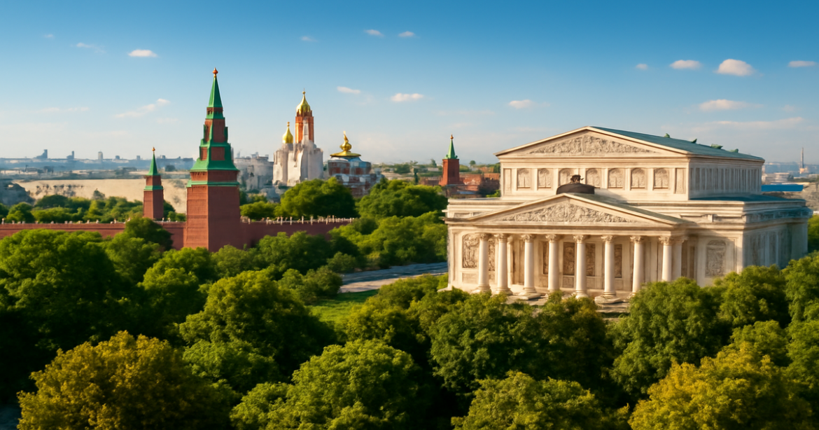 Explore Москва три дня with this beautiful view of the Kremlin and Gorky Park.