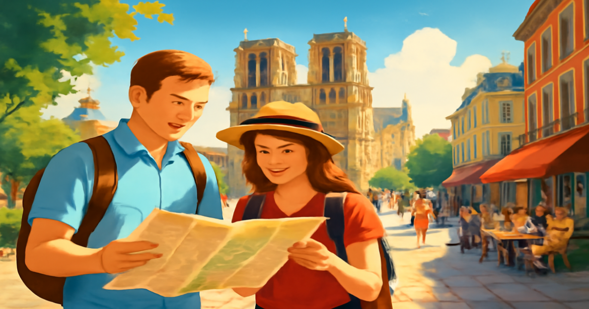 Explore how to get a виза в Европу with this inspiring travel scene of a European city.