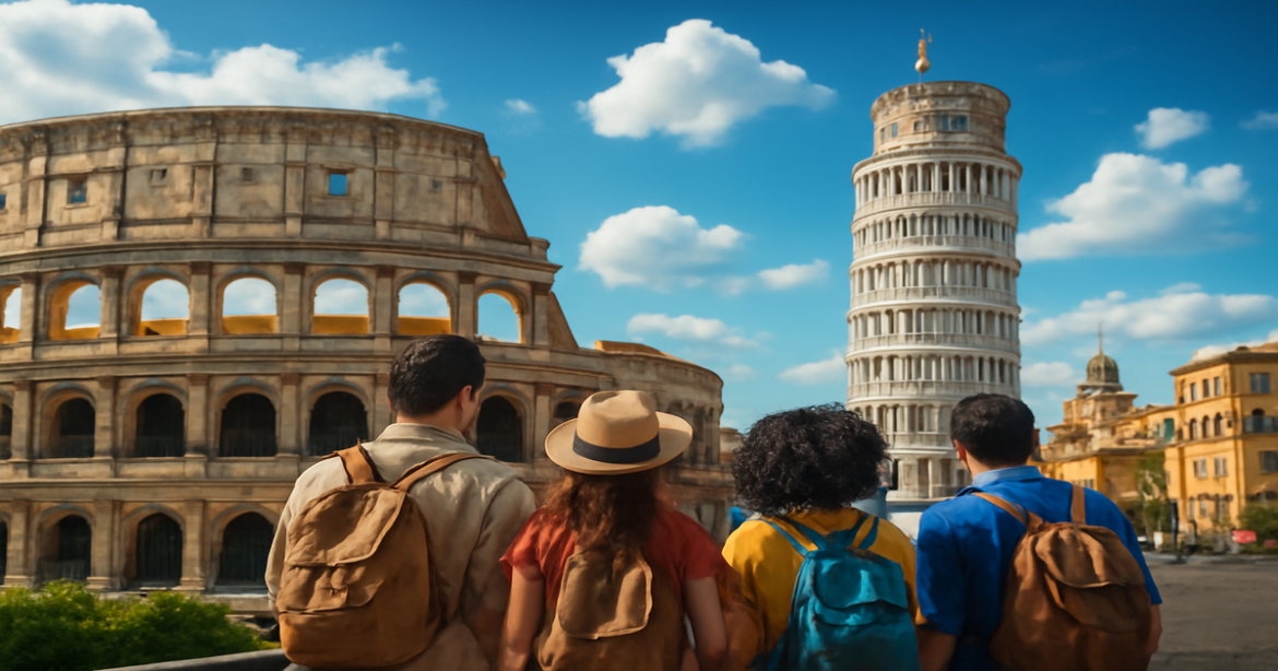 Stunning Italian cityscape illustrating the process of getting a виза в Италию.