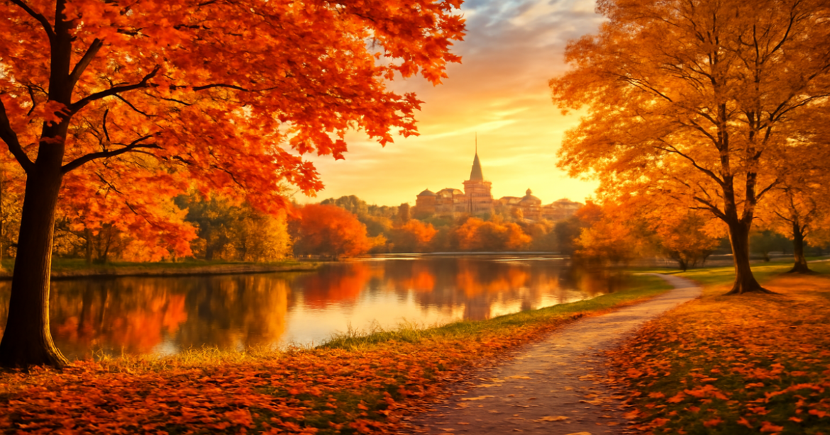 Discover beautiful осенние направления with vibrant autumn landscapes and charming cityscapes.