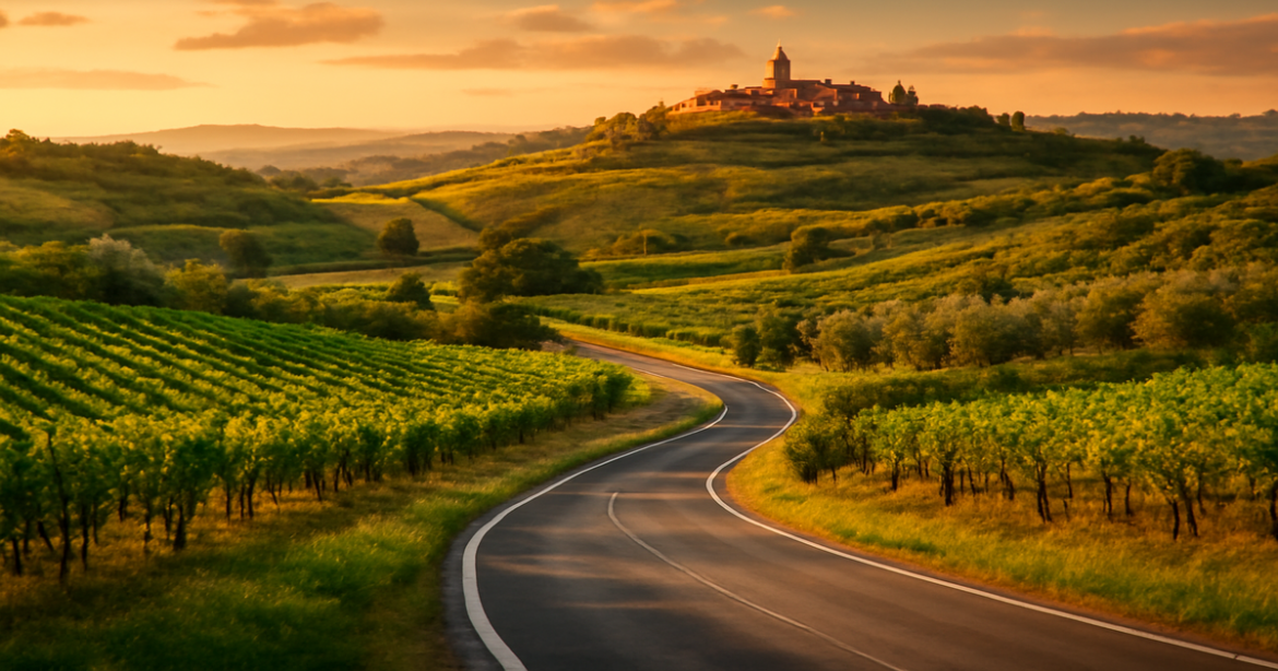 Explore stunning маршруты по Италии through picturesque landscapes and charming villages in this inspiring travel image.