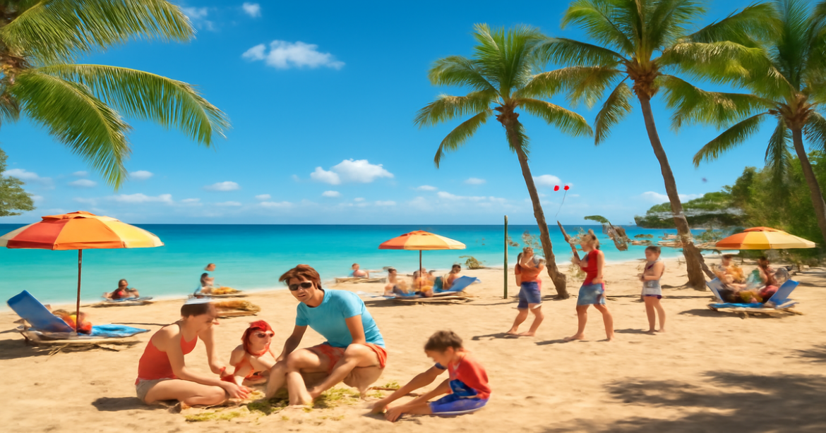 Explore beautiful пляжные курорты для семей, perfect for a memorable family vacation.