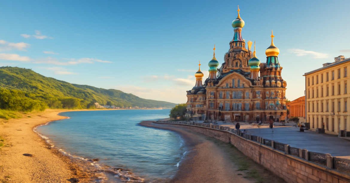 Explore stunning маршруты по России from Lake Baikal to St. Petersburg in this inspiring travel image.