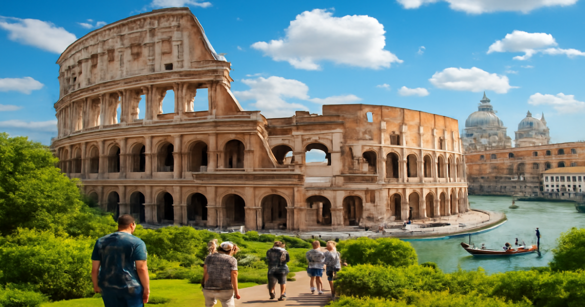 Explore Italy's landmarks with our путеводитель по Италии, featuring Rome and Venice.