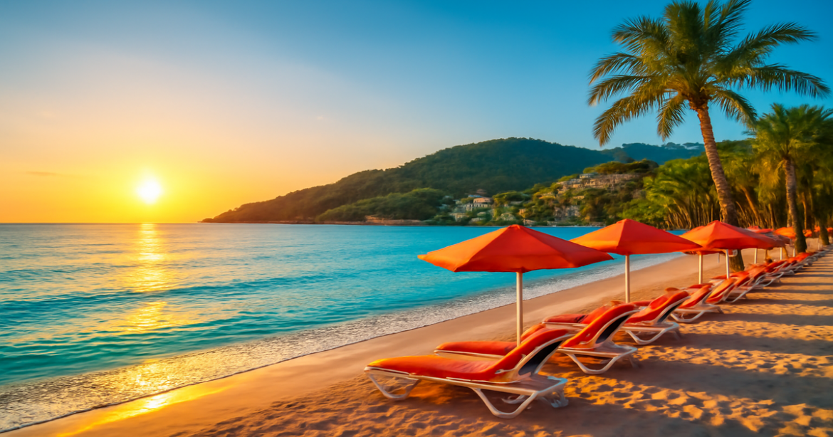 Relaxing beach scene depicting отдых на курортах Турции, perfect for inspiring travel enthusiasts.
