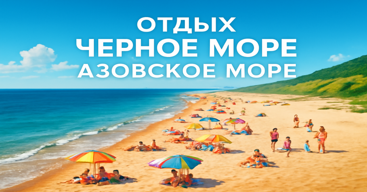 Explore отдых Черное море Азовское море with contrasting beach scenes and vibrant landscapes.
