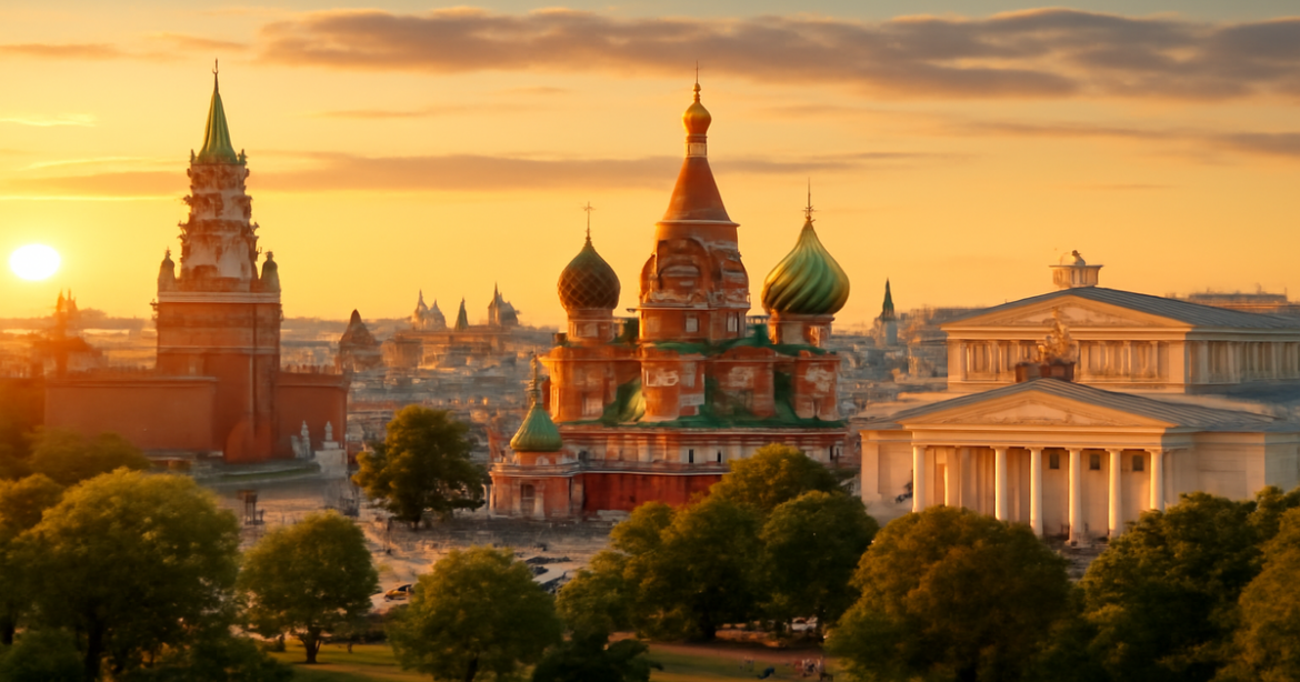 Explore the breathtaking достопримечательности Москвы with this stunning city skyline image.