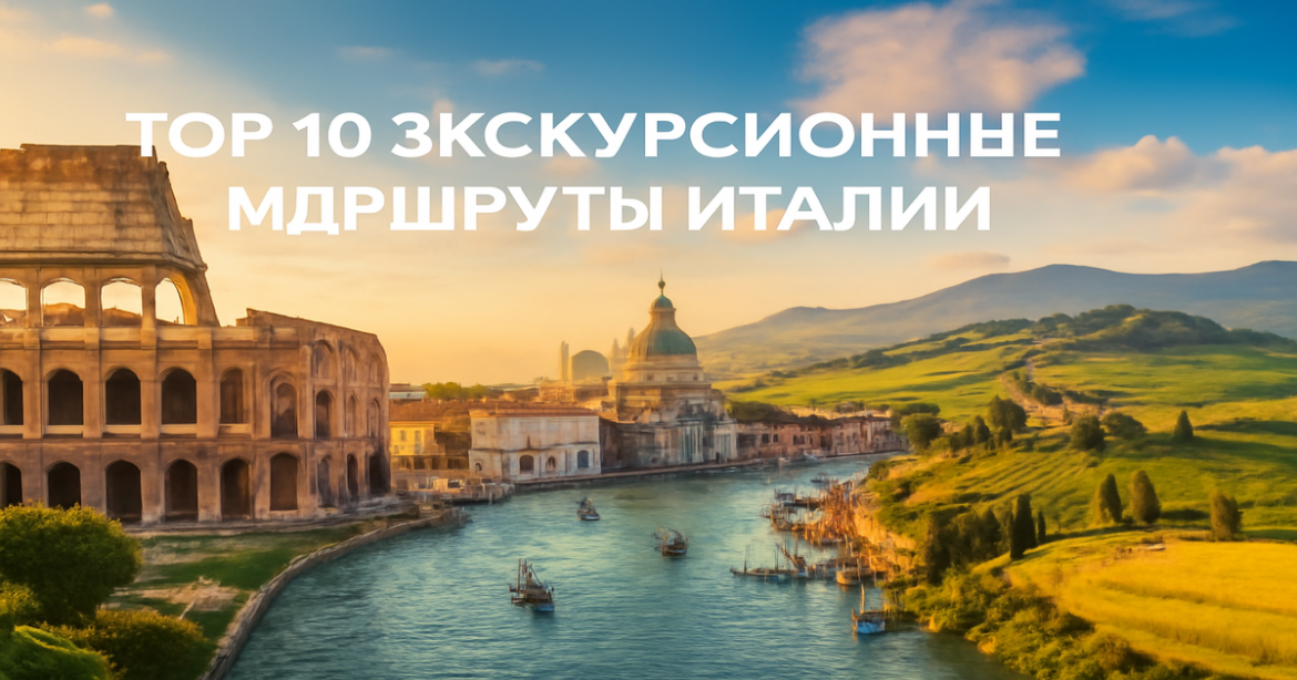Explore the top 10 экскурсионные маршруты Италии with stunning landmarks and beautiful landscapes.