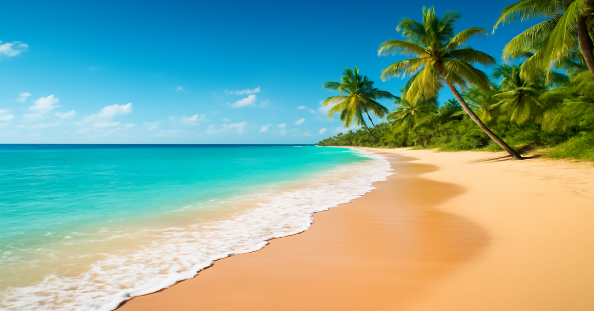Explore the beauty of красивых пляжей мира with this stunning beach scene, perfect for travel inspiration.