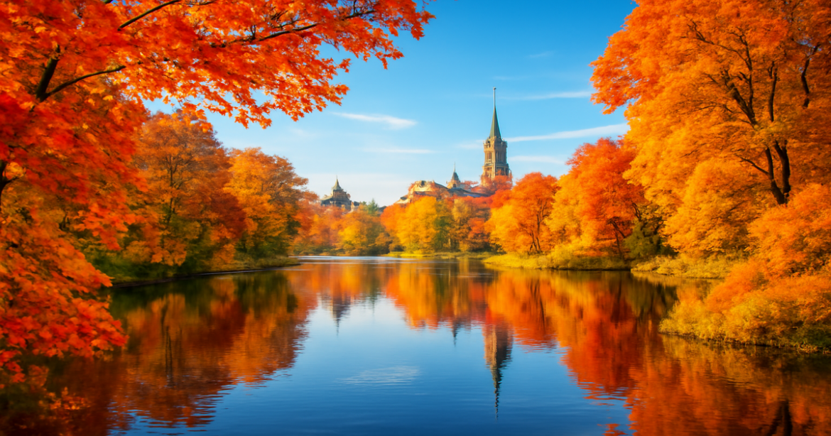 Explore stunning autumn landscapes showcasing осенний отдых in top travel destinations.