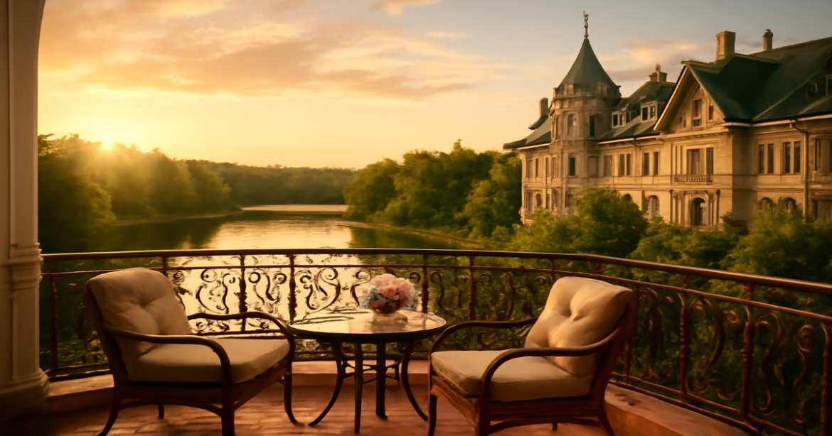 Romantic hotel in Russia, perfect for романтический отдых в России with scenic views and serene ambiance.
