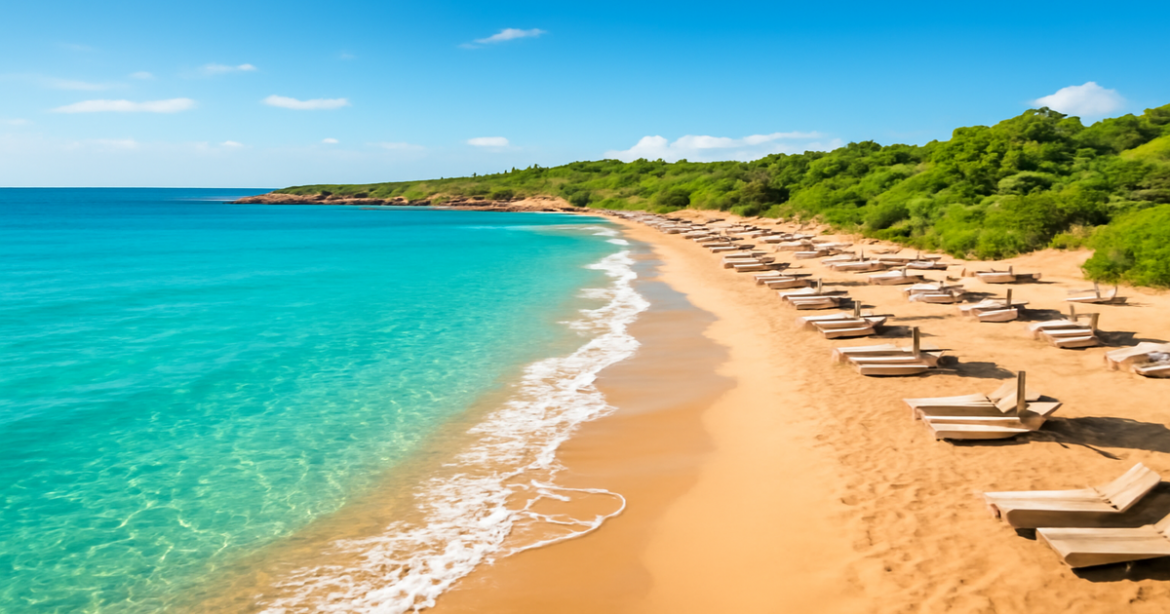 Explore the stunning beaches of Cyprus with this captivating travel image showcasing paradise.