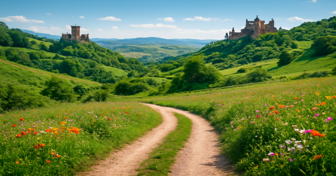 Explore stunning маршруты по Европе with vibrant landscapes and historic landmarks.