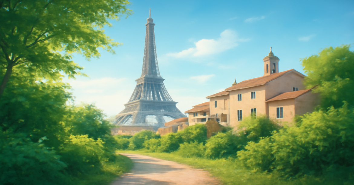 A beautiful European landmark inviting travelers to apply for a виза в Европу.