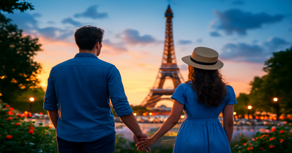 Explore the beauty of travel with a stunning image representing виза в Шенген and European landmarks.