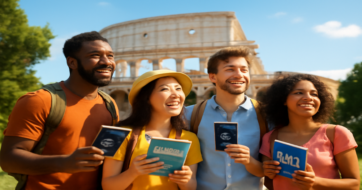Explore визовые требования while enjoying iconic travel landmarks and vibrant scenes of adventure.