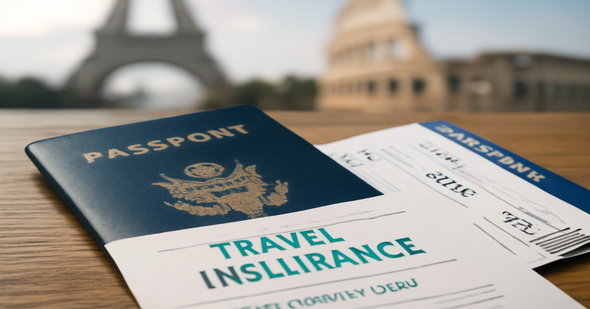 Essential documents for a trip to Europe in 2024, including passport and boarding pass.
