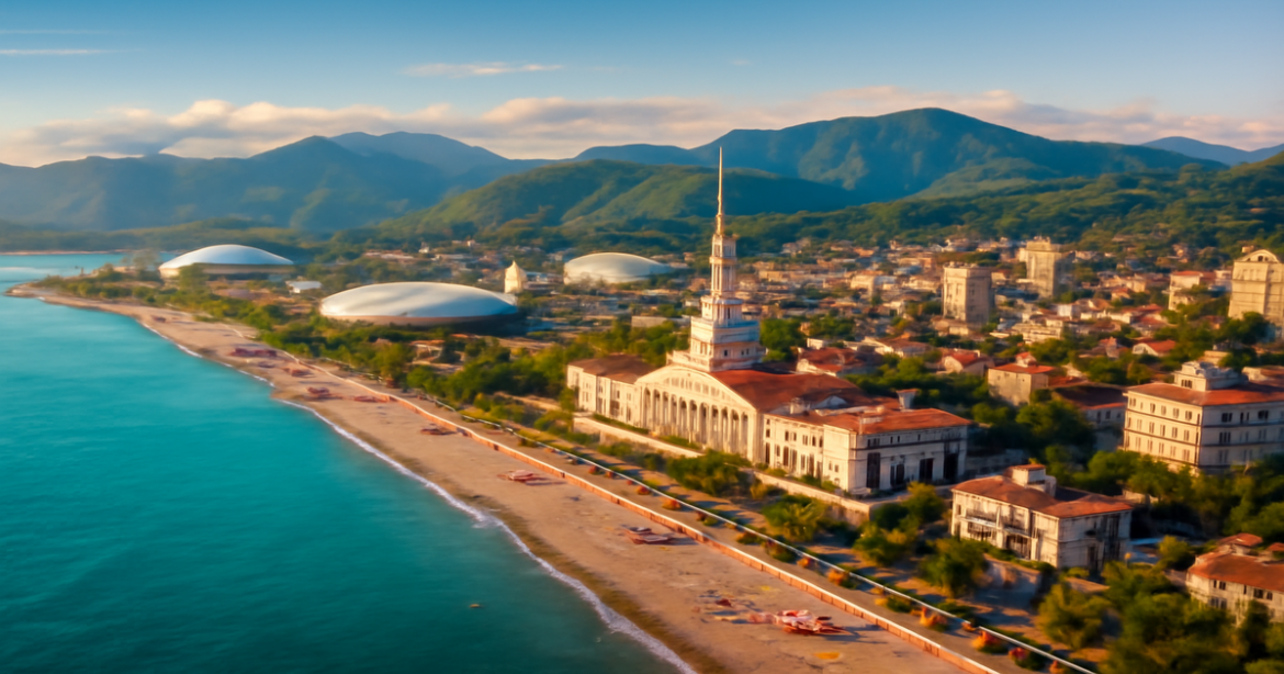 Explore the beauty of Sochi with its stunning достопримечательности Сочи in this captivating travel image.