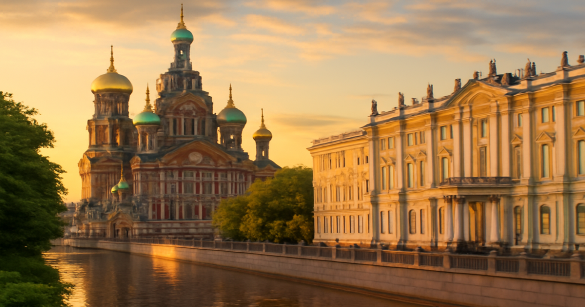 Explore unique экскурсии в Санкт-Петербурге through stunning city landmarks and vibrant architecture.