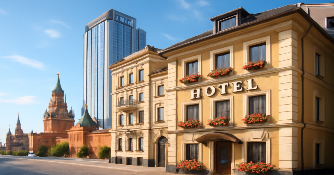 Discover where to stay in Moscow with this inspiring hotel scene showcasing diverse accommodations.