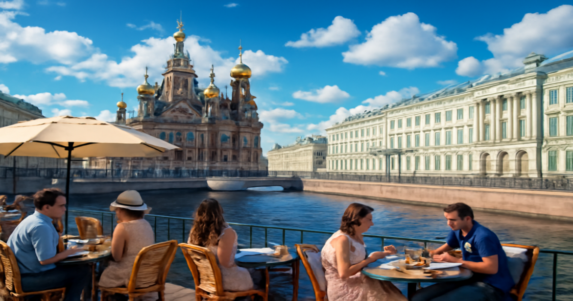Explore где остановиться в Санкт-Петербурге with this inspiring view of the city's iconic skyline.