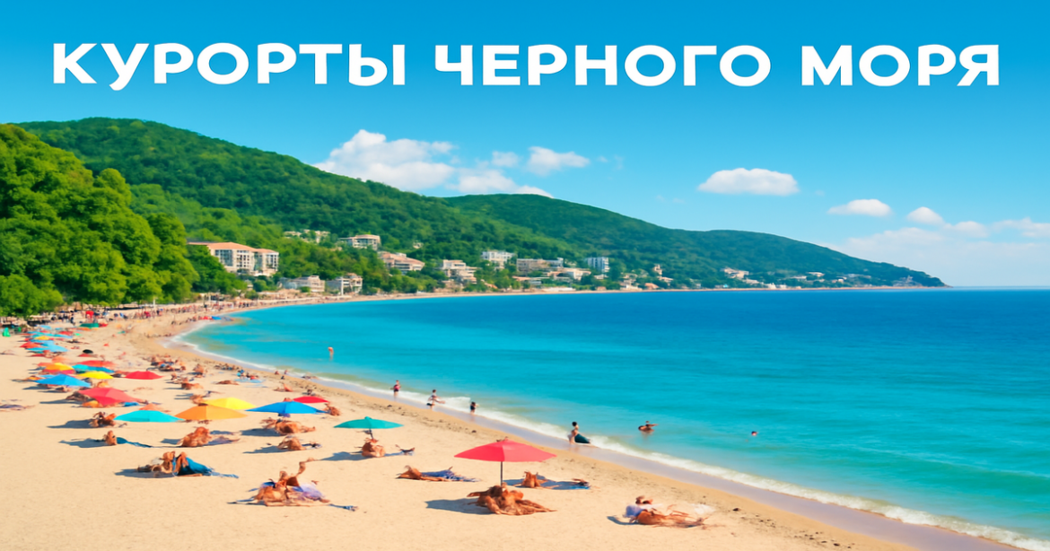 Explore курорты Черного моря with stunning beaches and vibrant coastal towns in this inspiring travel image.