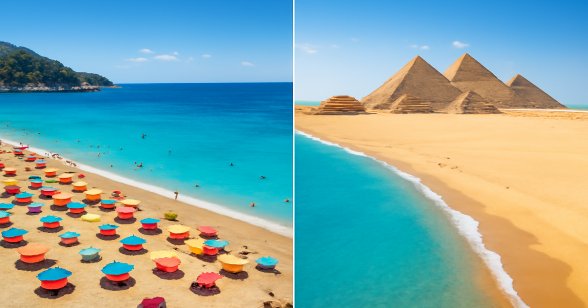 Explore пляжный отдых Турция vs Египет with stunning beaches and vibrant tourism highlights.