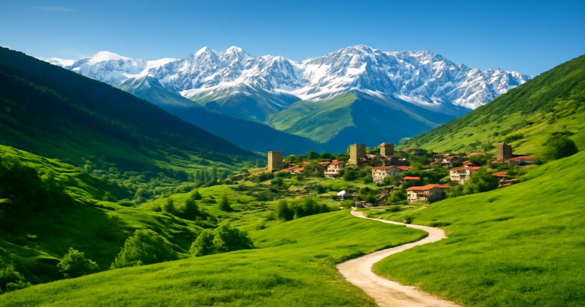Explore the natural beauty of Georgia in this путеводитель по Грузии image, perfect for travel enthusiasts.