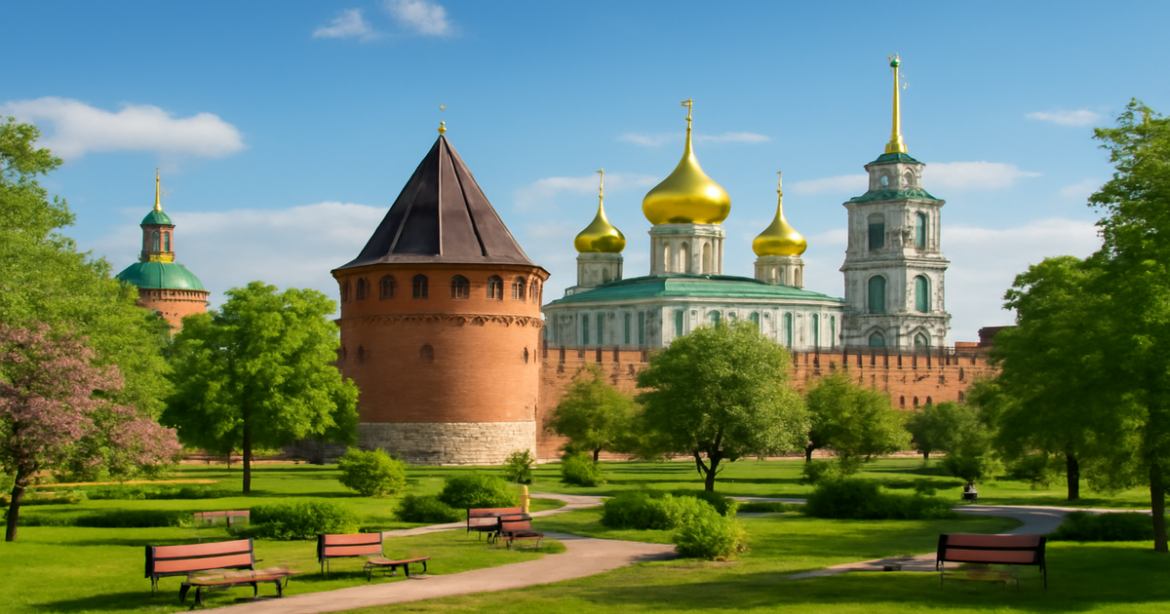 A stunning view of Tula, perfect for a путеводитель по Туле showcasing its rich landmarks.