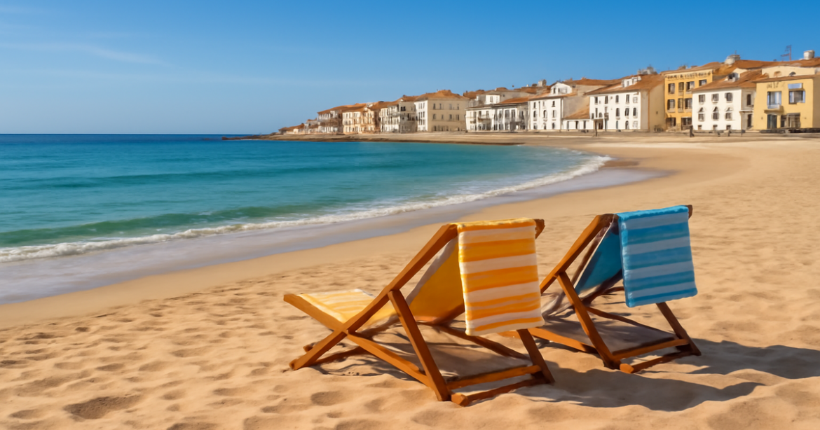 Explore the beauty of seasonality in travel with this serene beach scene, highlighting the benefits of off-peak vacations.