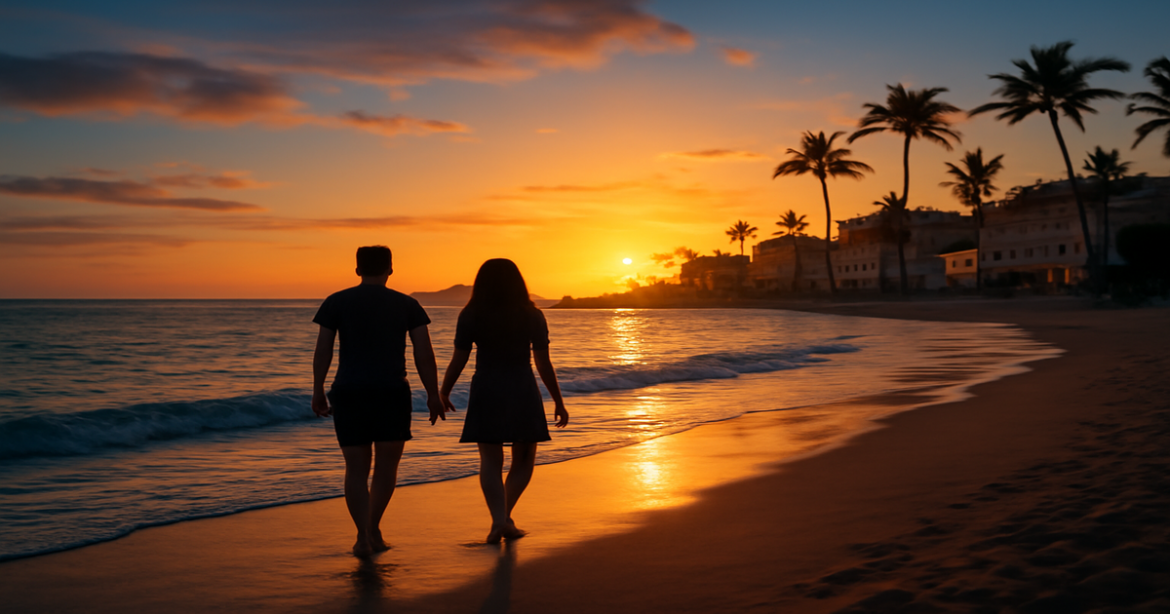 Inspiring beach scene for tourists, showcasing tips to avoid travel troubles.