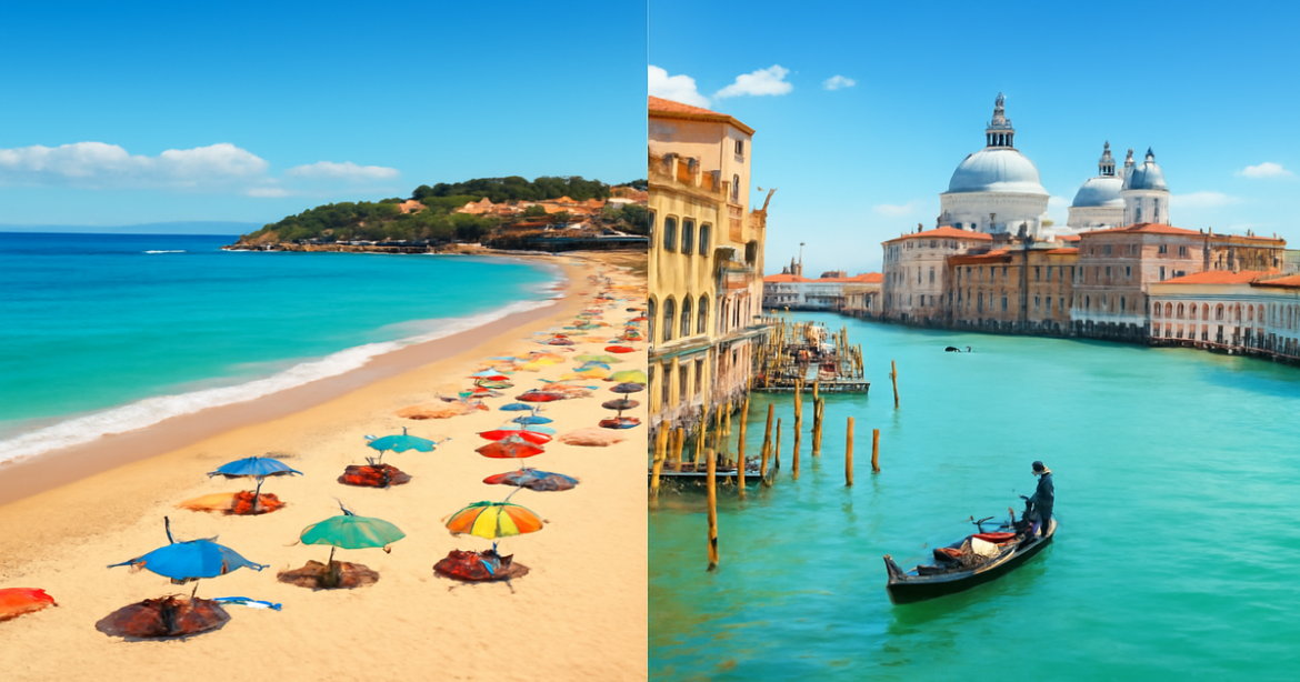 Explore the beauty of Испания vs. Италия for your summer vacation in this stunning travel image.
