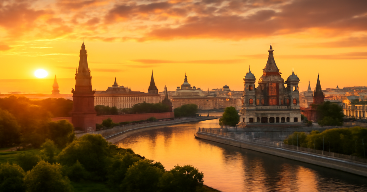 Explore the stunning достопримечательности Москвы with a captivating view of its iconic landmarks.