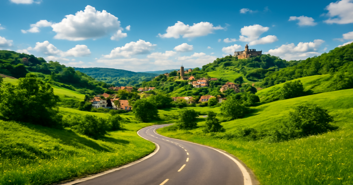 Explore stunning маршруты по Европе with beautiful landscapes and charming villages in this inspiring travel image.